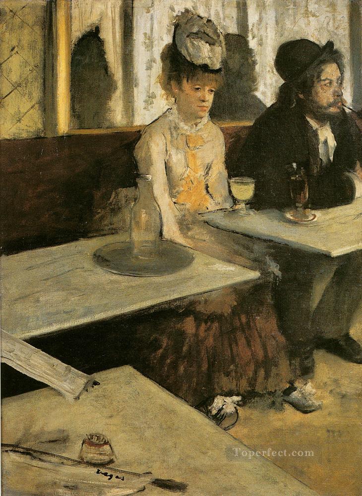 Absenta 1876 Edgar Degas Pintura al óleo
